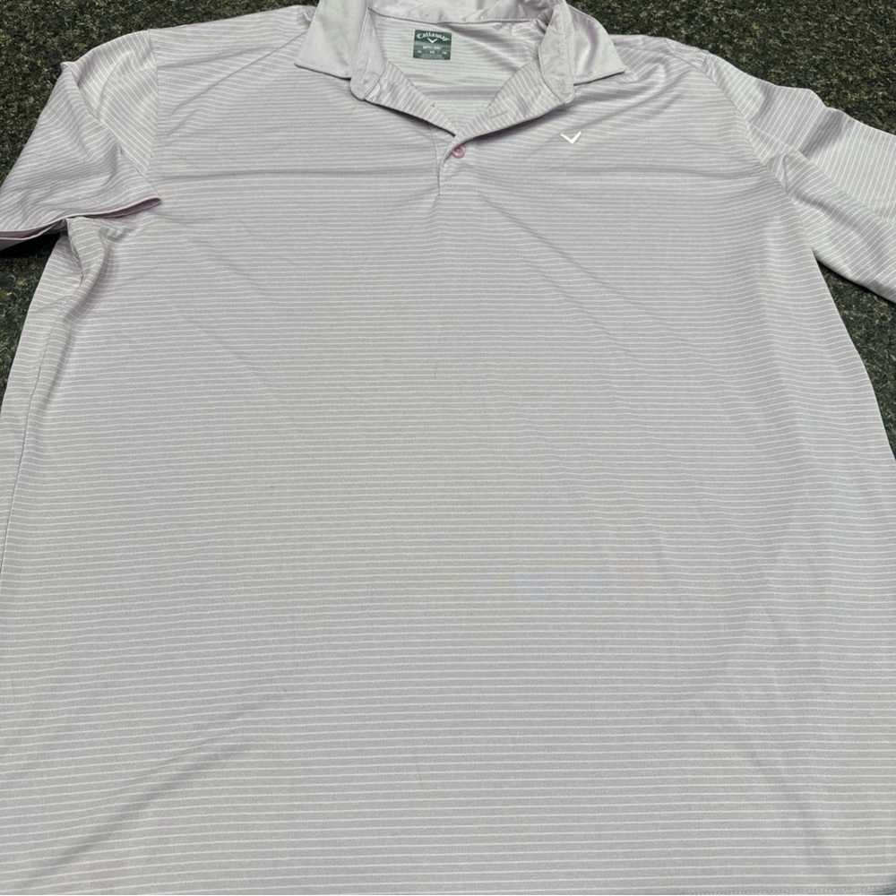 Callaway Purple Polo Shirt Lightweight Moisture-Wicking